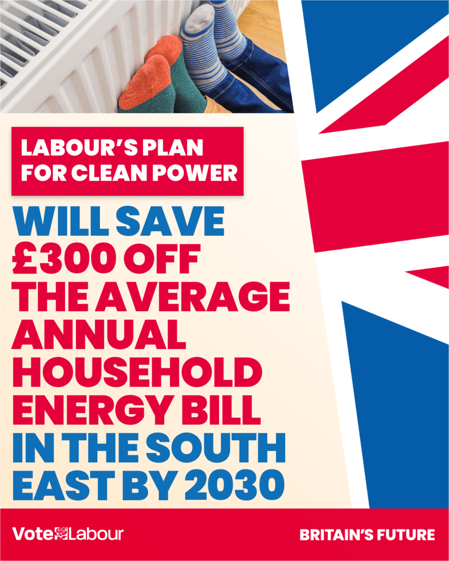 Labour’s Green Prosperity Plan will benefit Crawley by cutting family energy bills and bringing good jobs to local community