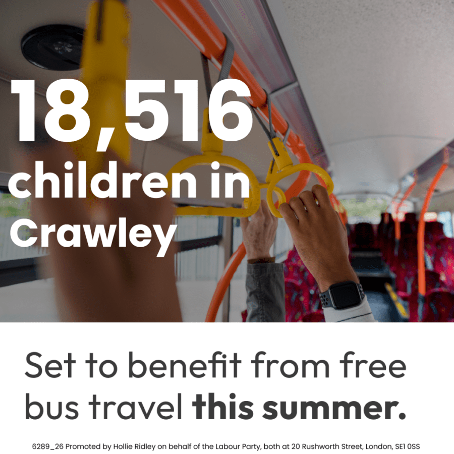 Crawley MP backs action to cut costs for parents ahead of new school year